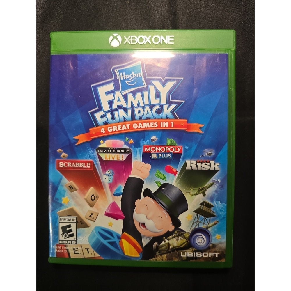 Hasbro Family Fun Pack (Microsoft Xbox One) Scrabble / Trivia / Monopoly / Risk